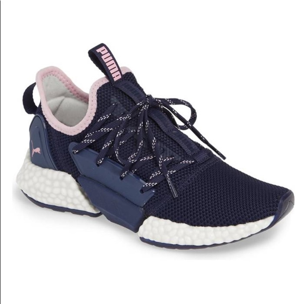 Puma Hybrid Rocket Luxe Sneakers in Navy and Pink